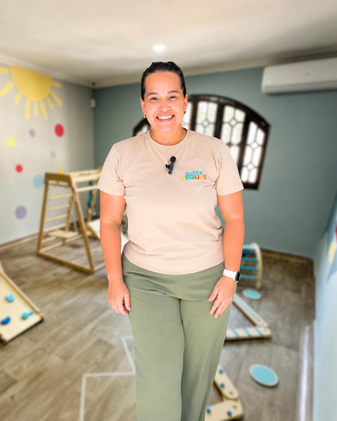 Retrato de Jarlyn Reátiga, fundadora de Superpeques